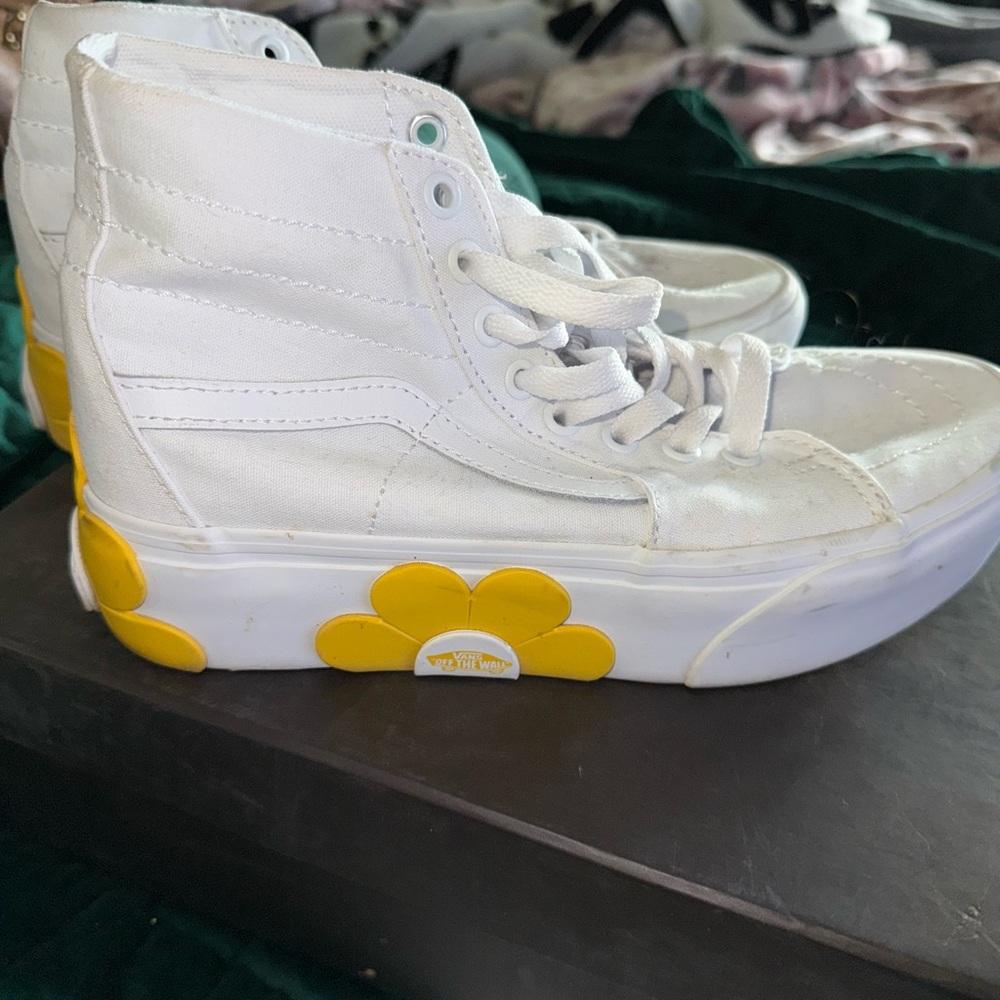 Vans Yellow Daisy high tops
